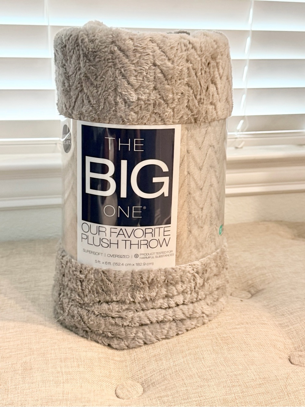 The Big One Plush Throw Blanket - Gray